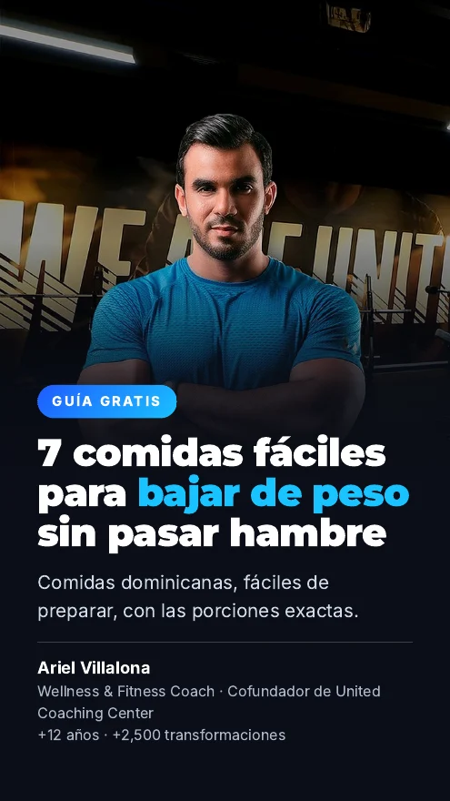 Guía gratis: 7 comidas fáciles para bajar de peso sin pasar hambre